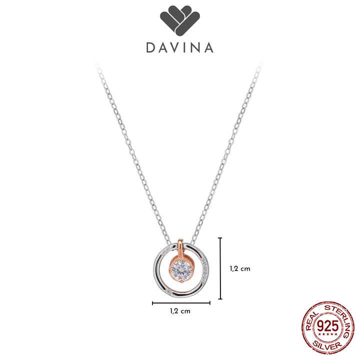 DAVINA Ladies Olany Necklace Sterling Silver 925
