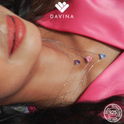 DAVINA Ladies Maeve Necklace Sterling Silver 925