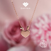 DAVINA Ladies Soona Necklace Rose Gold Color Sterling Silver 925