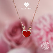 DAVINA Ladies Soona Necklace Rose Gold Color Sterling Silver 925