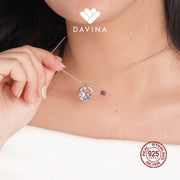 DAVINA Ladies Wavie Necklace Sterling Silver 925