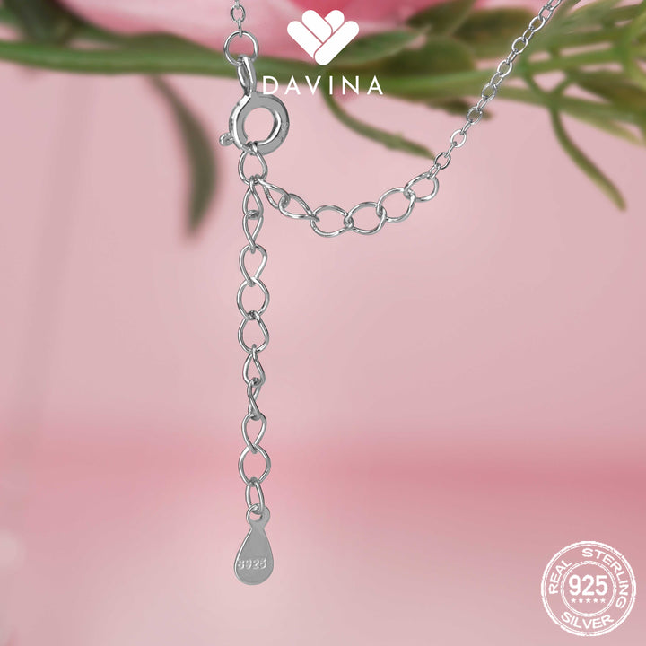 DAVINA Ladies Merlein Necklace Sterling Silver 925