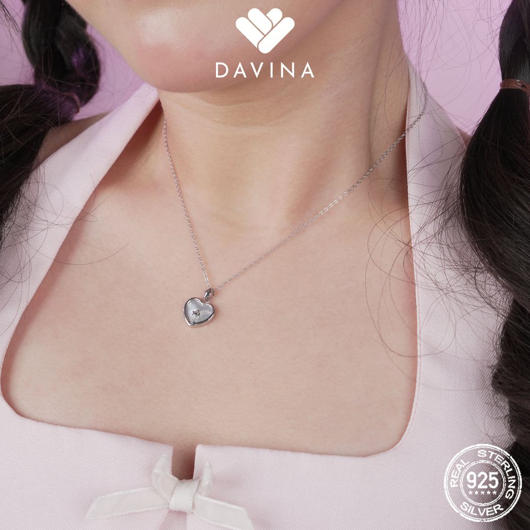 DAVINA Ladies Merlein Necklace Sterling Silver 925