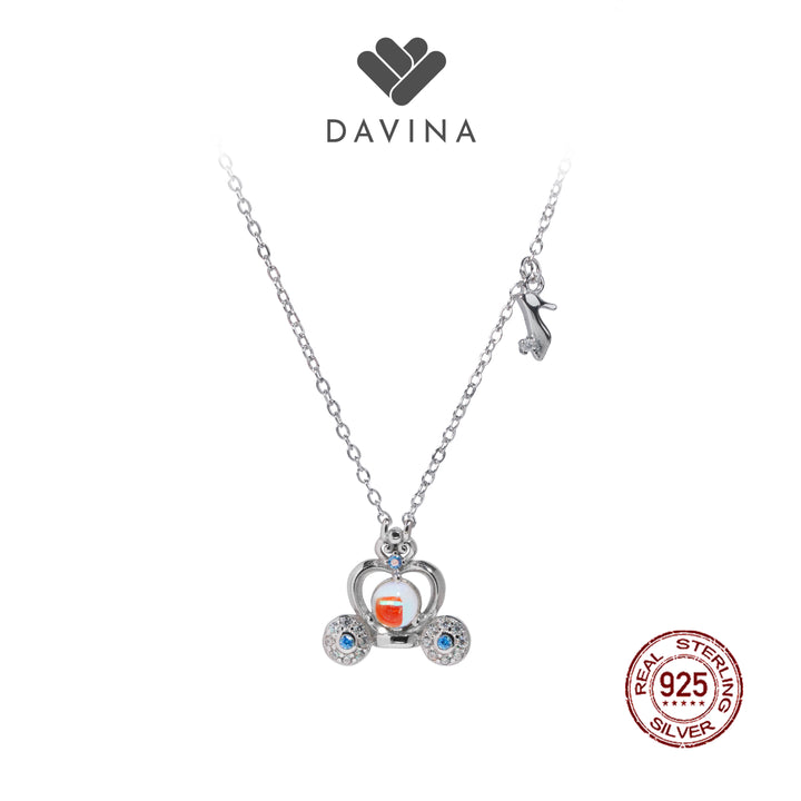 DAVINA Ladies Tiara Necklace Sterling Silver 925
