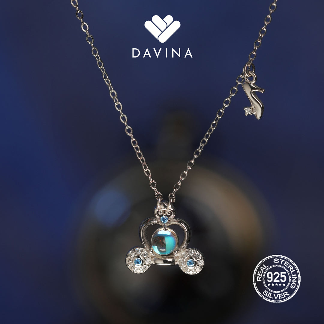 DAVINA Ladies Tiara Necklace Sterling Silver 925
