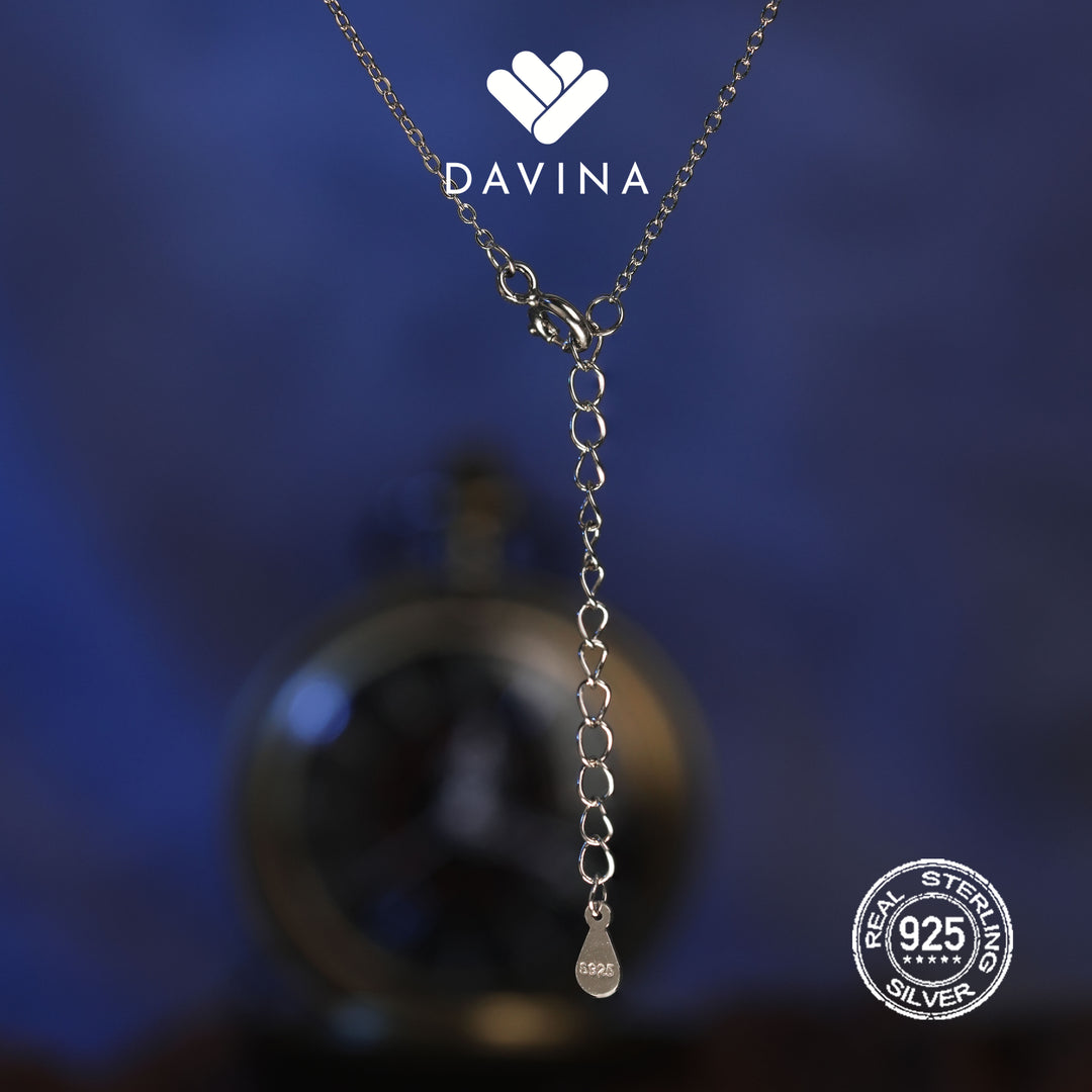 DAVINA Ladies Tiara Necklace Sterling Silver 925