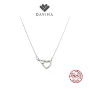 DAVINA Ladies Amore Necklace Sterling Silver 925