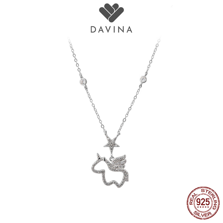 DAVINA Ladies Trixie Necklace Sterling Silver 925