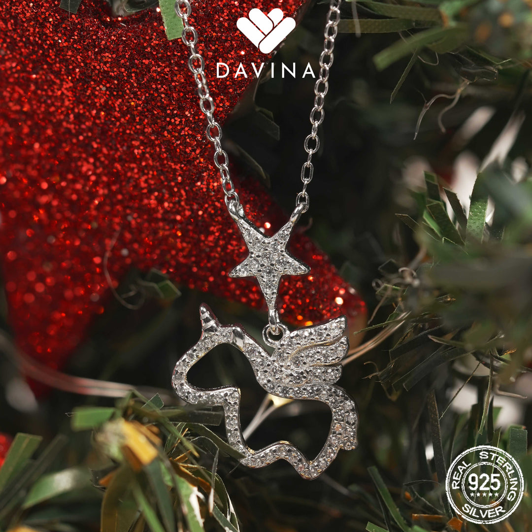 DAVINA Ladies Trixie Necklace Sterling Silver 925