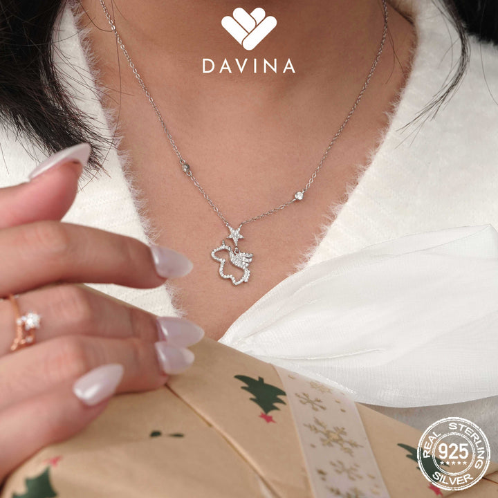 DAVINA Ladies Trixie Necklace Sterling Silver 925