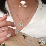 DAVINA Ladies Trixie Necklace Sterling Silver 925