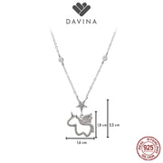 DAVINA Ladies Trixie Necklace Sterling Silver 925