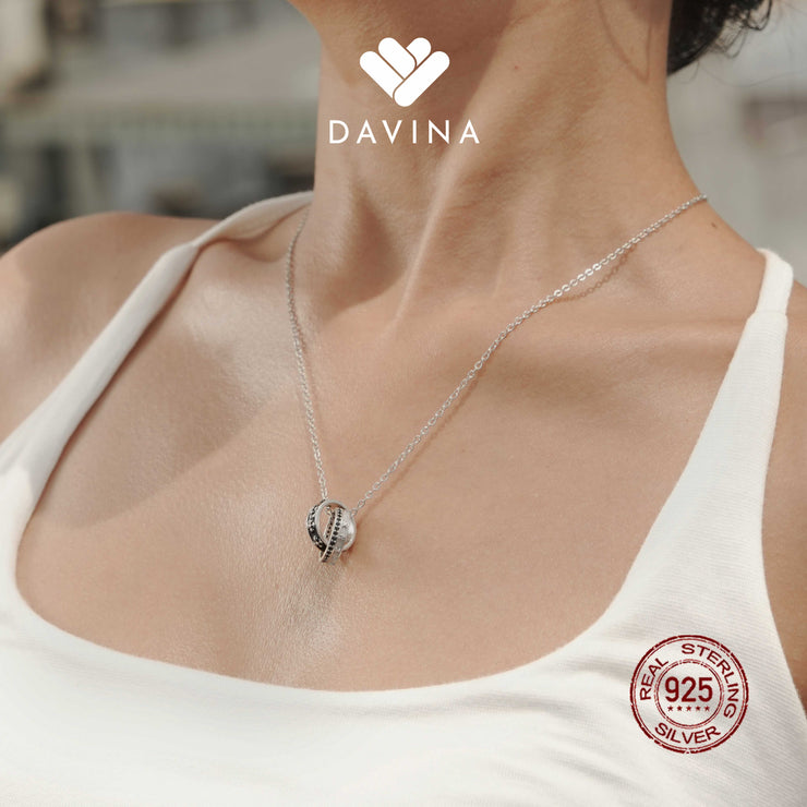 DAVINA Ladies Zerone Necklace Sterling Silver 925