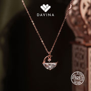 Davina Ladies Ginella Necklace Rose Gold Color S925