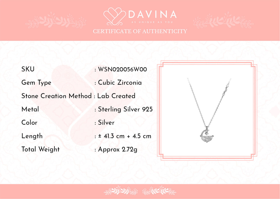 Davina Ladies Ginella Necklace Sterling Silver 925