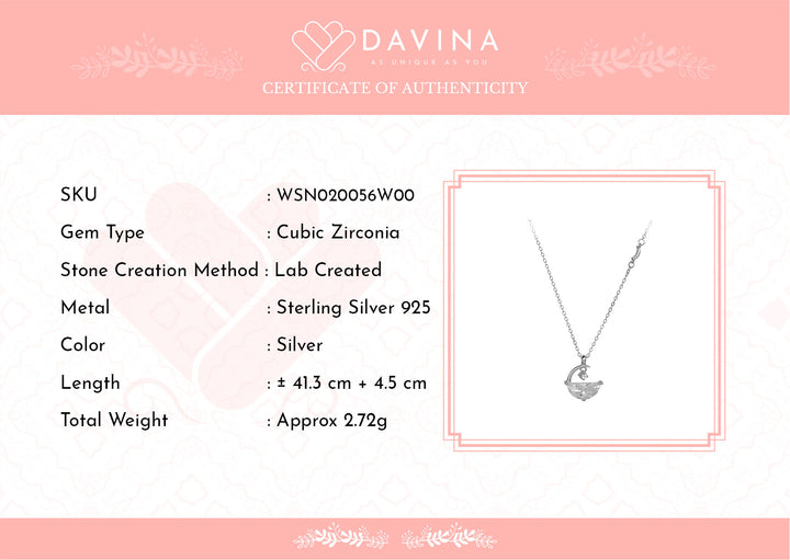 Davina Ladies Ginella Necklace Sterling Silver 925