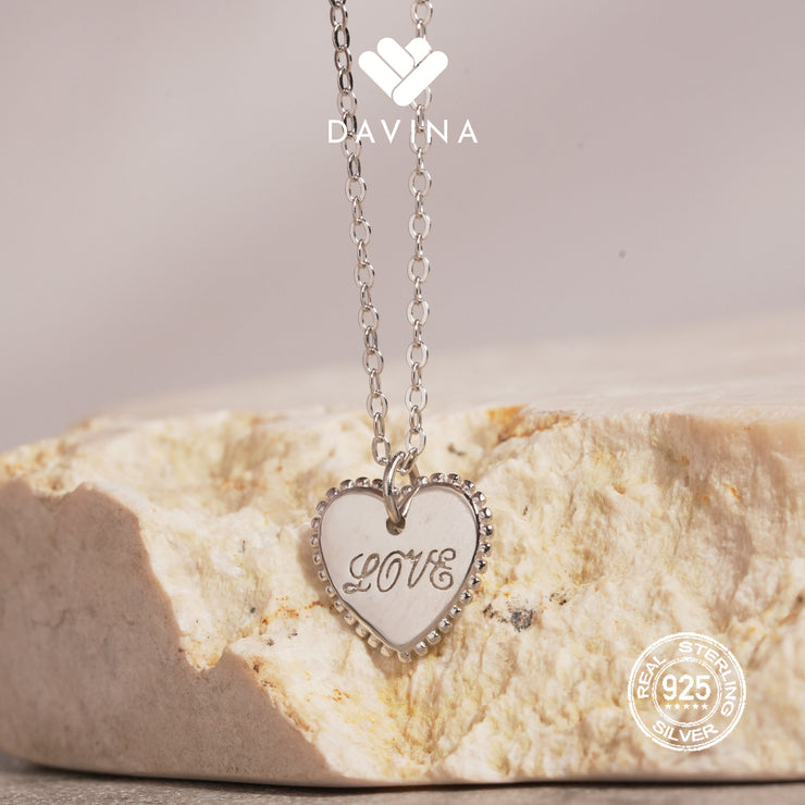 DAVINA Ladies Lova Necklace Sterling Silver 925