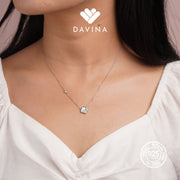 DAVINA Ladies Vleorant Necklace Sterling Silver 925