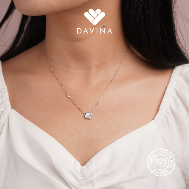 DAVINA Ladies Vleorant Necklace Silver Color S925
