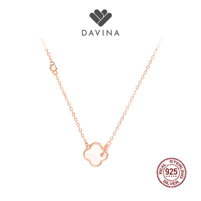 DAVINA Ladies Vleorant Necklace Rose Gold Color Sterling Silver 925