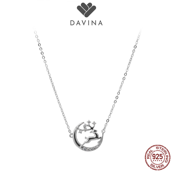 DAVINA Ladies Jingle Necklace Sterling Silver 925