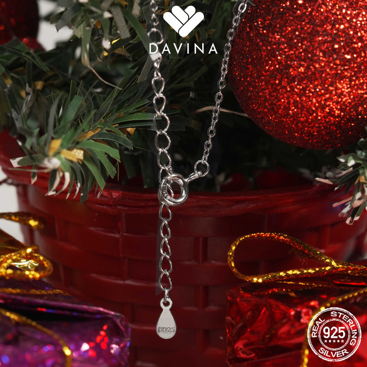 DAVINA Ladies Jingle Necklace Sterling Silver 925