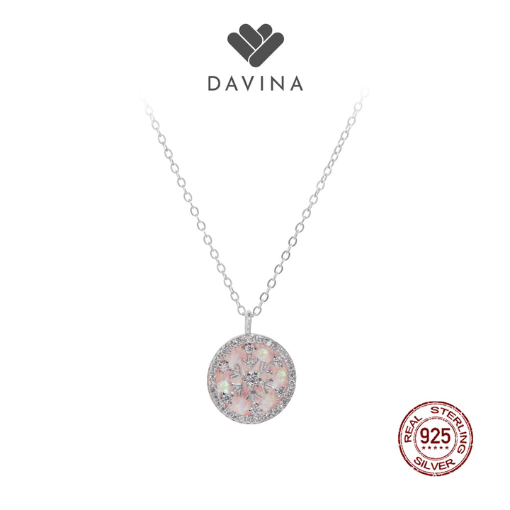 DAVINA Ladies Frostine Necklace Sterling Silver 925