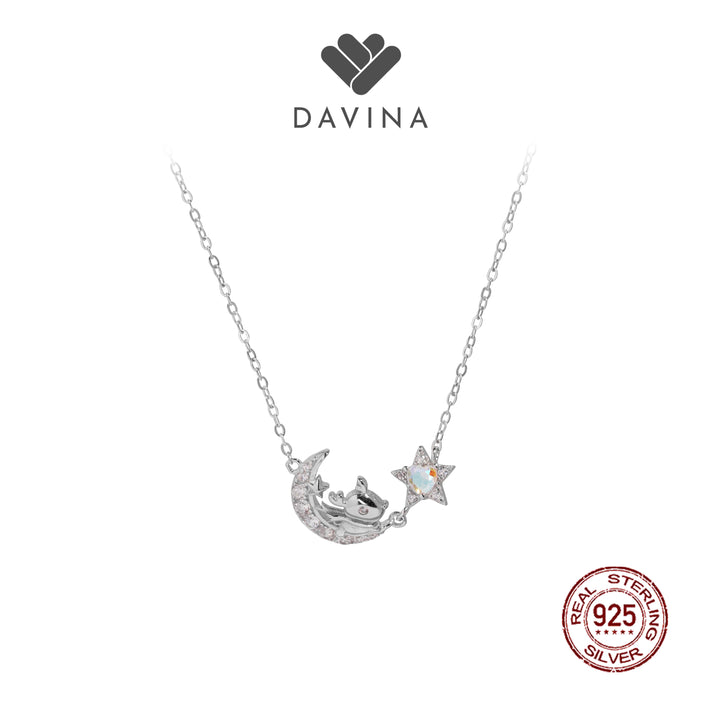 DAVINA Ladies Glorya Necklace Sterling Silver 925