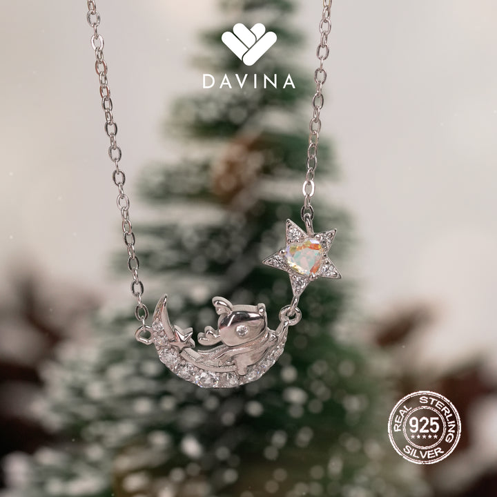 DAVINA Ladies Glorya Necklace Sterling Silver 925