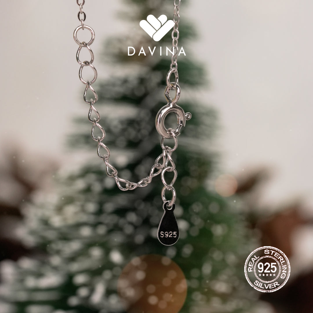 DAVINA Ladies Glorya Necklace Sterling Silver 925