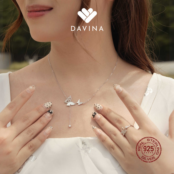 DAVINA Ladies Ailsa Necklace Sterling Silver 925