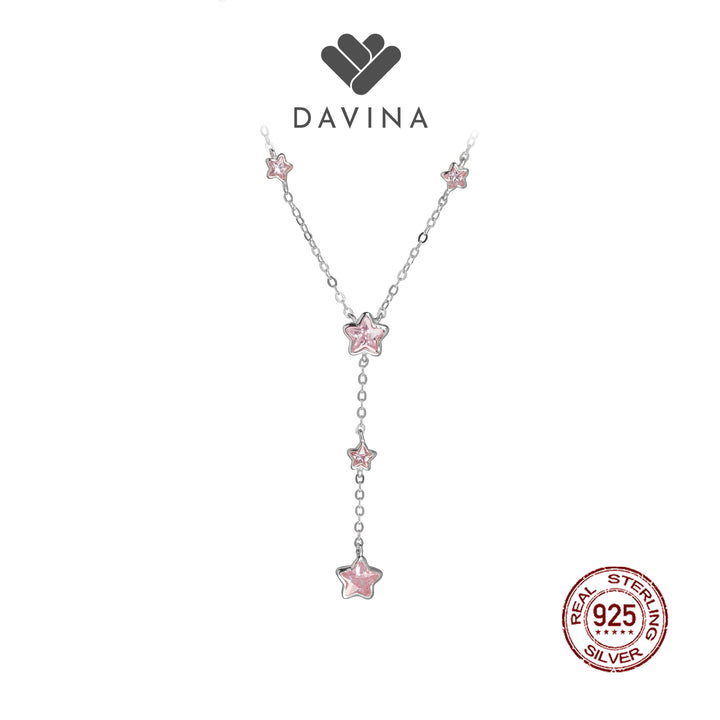 DAVINA Ladies Amerella Necklace Sterling Silver 925