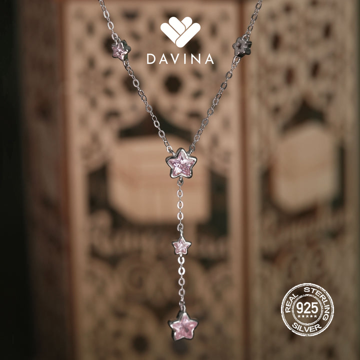 DAVINA Ladies Amerella Necklace Sterling Silver 925