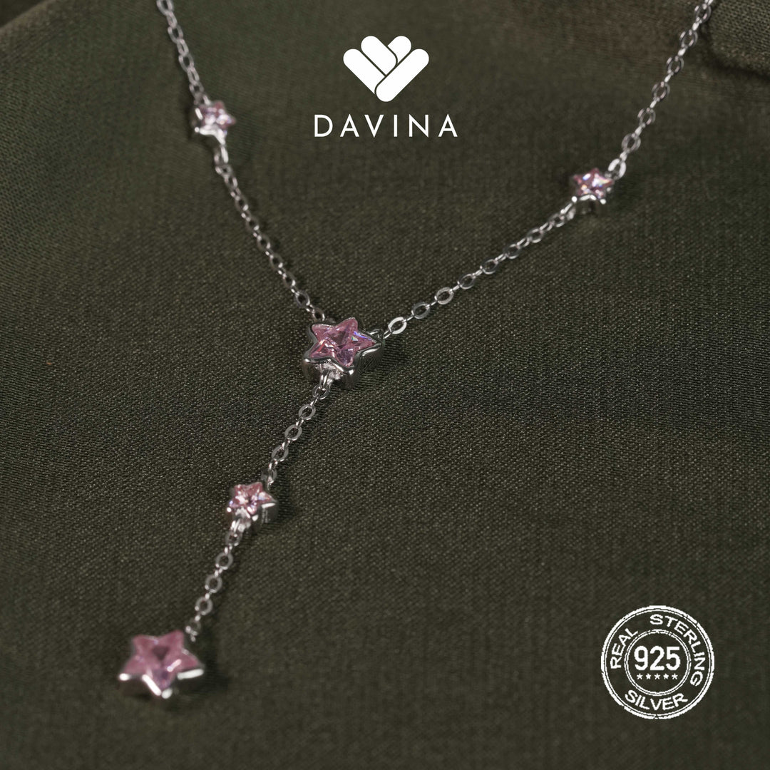 DAVINA Ladies Amerella Necklace Sterling Silver 925