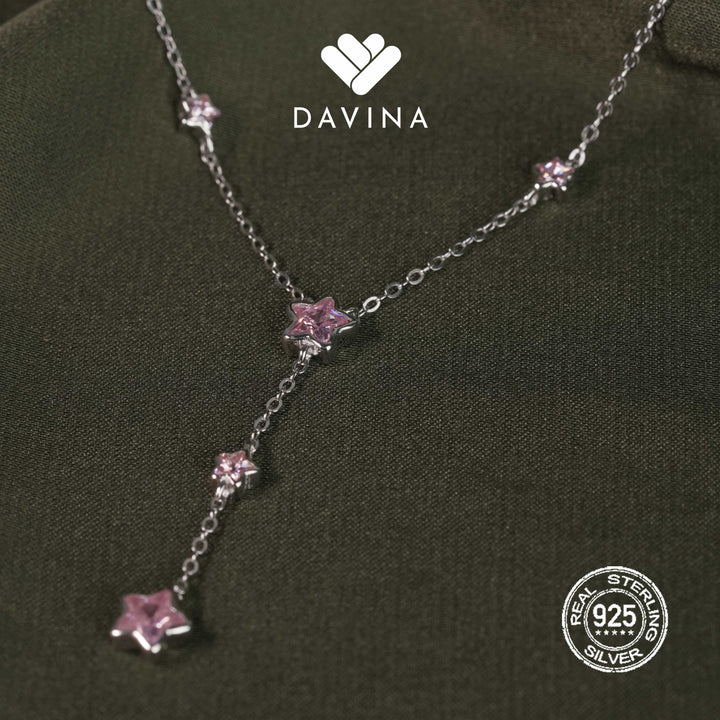 DAVINA Ladies Amerella Necklace Sterling Silver 925