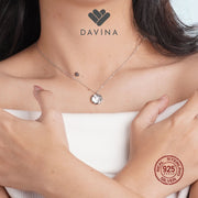 DAVINA Ladies Nayla Necklace Sterling Silver 925