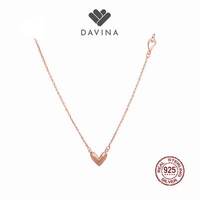 DAVINA Ladies Lovia Necklace Rose Gold Color S925