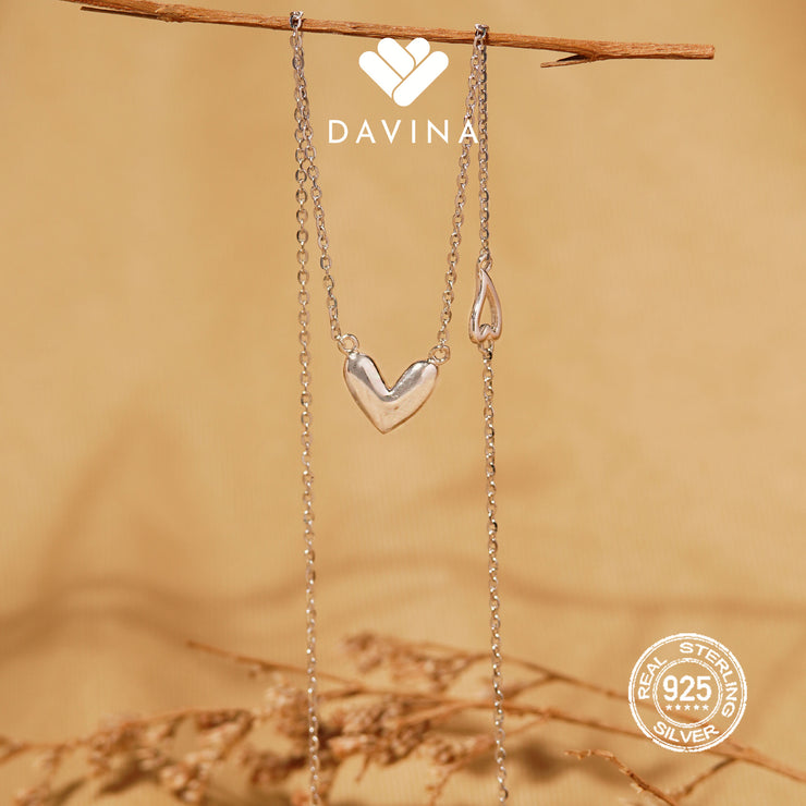 DAVINA Ladies Lovia Necklace Silver Color S925