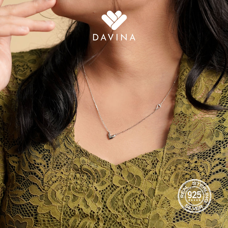 DAVINA Ladies Lovia Necklace Sterling Silver 925