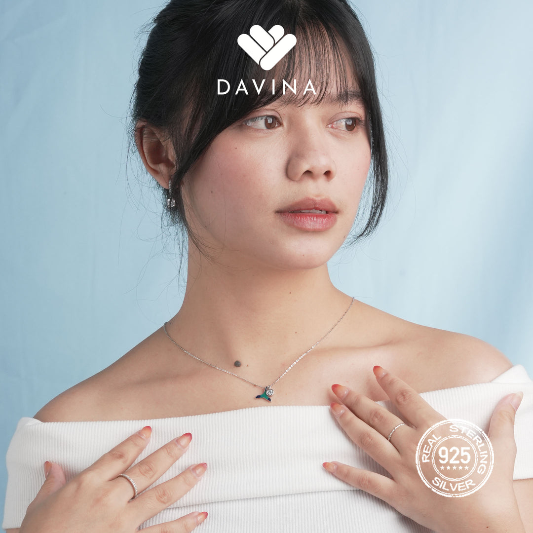 DAVINA Ladies Andrina Necklace Sterling Silver 925