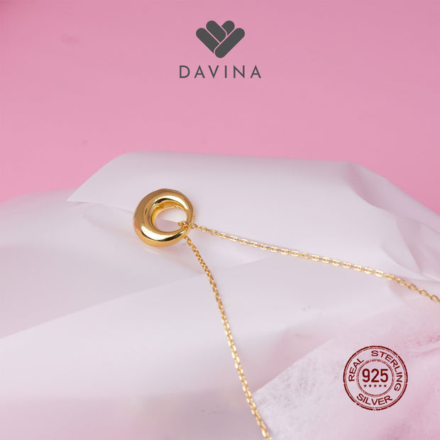 DAVINA Ladies Kesya Necklace Gold Color Sterling Silver 925