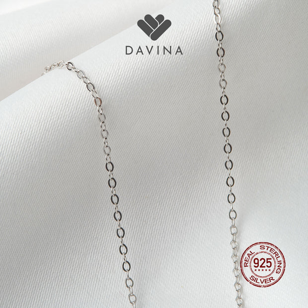 DAVINA Ladies Khloe Necklace Sterling Silver 925