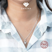 DAVINA Ladies Lidya Necklace Sterling Silver 925