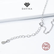 DAVINA Ladies Key Necklace Sterling Silver 925