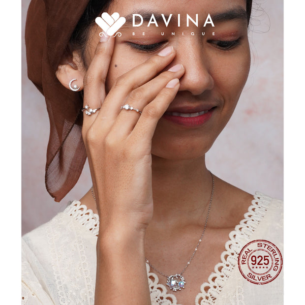 DAVINA Ladies Tara Necklace Sterling Silver 925