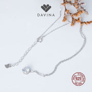 DAVINA Ladies Sandra Necklace Sterling Silver 925