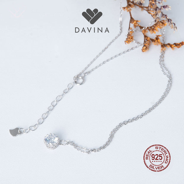 DAVINA Ladies Sandra Necklace Sterling Silver 925