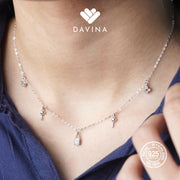 DAVINA Ladies Graciela Necklace Sterling Silver 925