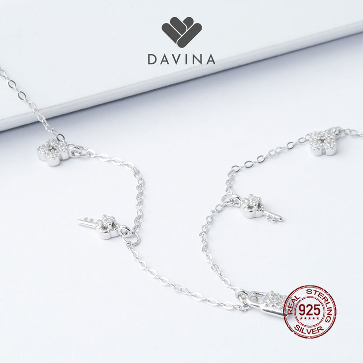 DAVINA Ladies Graciela Necklace Sterling Silver 925