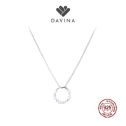 DAVINA Ladies Sharent Necklace Sterling Silver 925